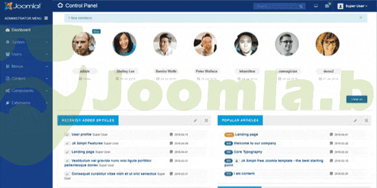 JA Admin - Best Joomla admin (ThemeForest)