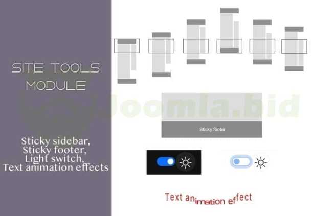 Mx Site Tools - Four elements Sticky sidebar